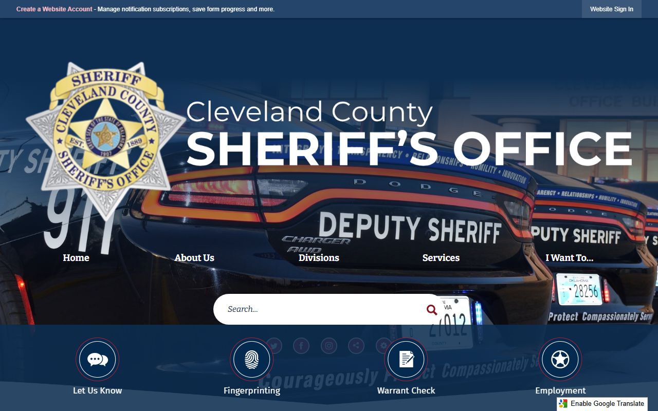 Cleveland County Detention Center inmate mail and NCIC message rules