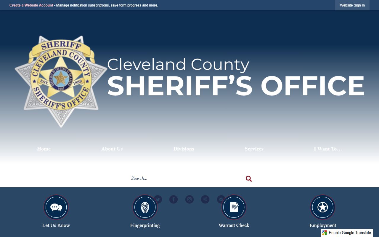 Cleveland County inmate population visitation rules for jail visits